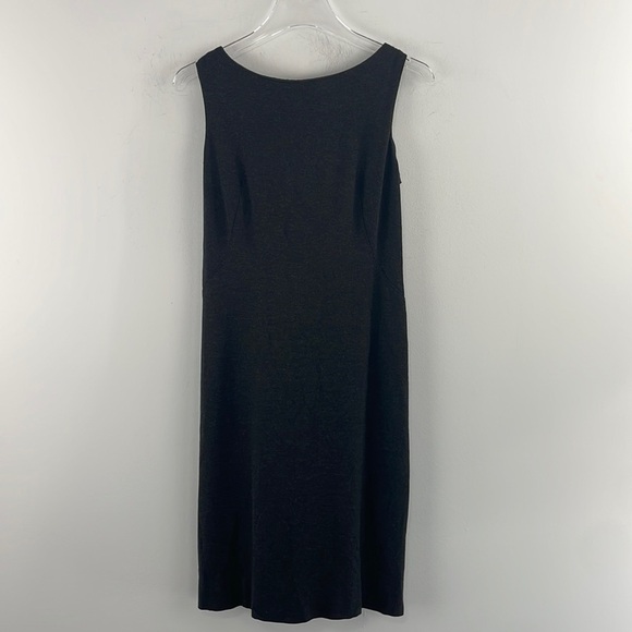 M.M. Lafleur Lydia Dress Cinder Gray Ponte Sheath Dress Sz 8 - Picture 2 of 7